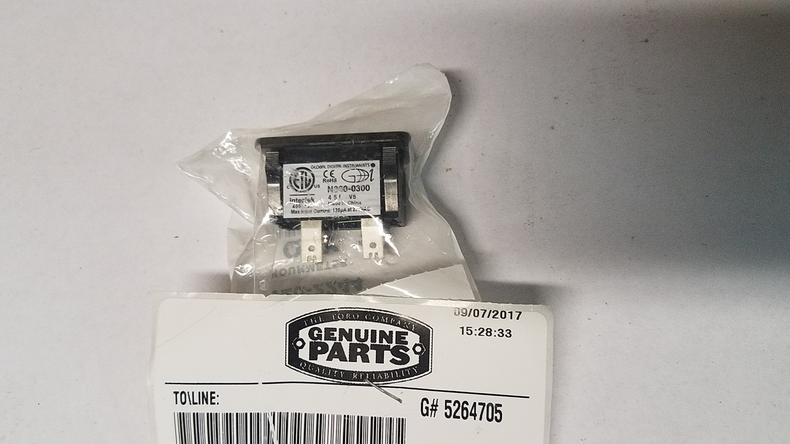 Toro 1202244 HOURMETER OEM eBay