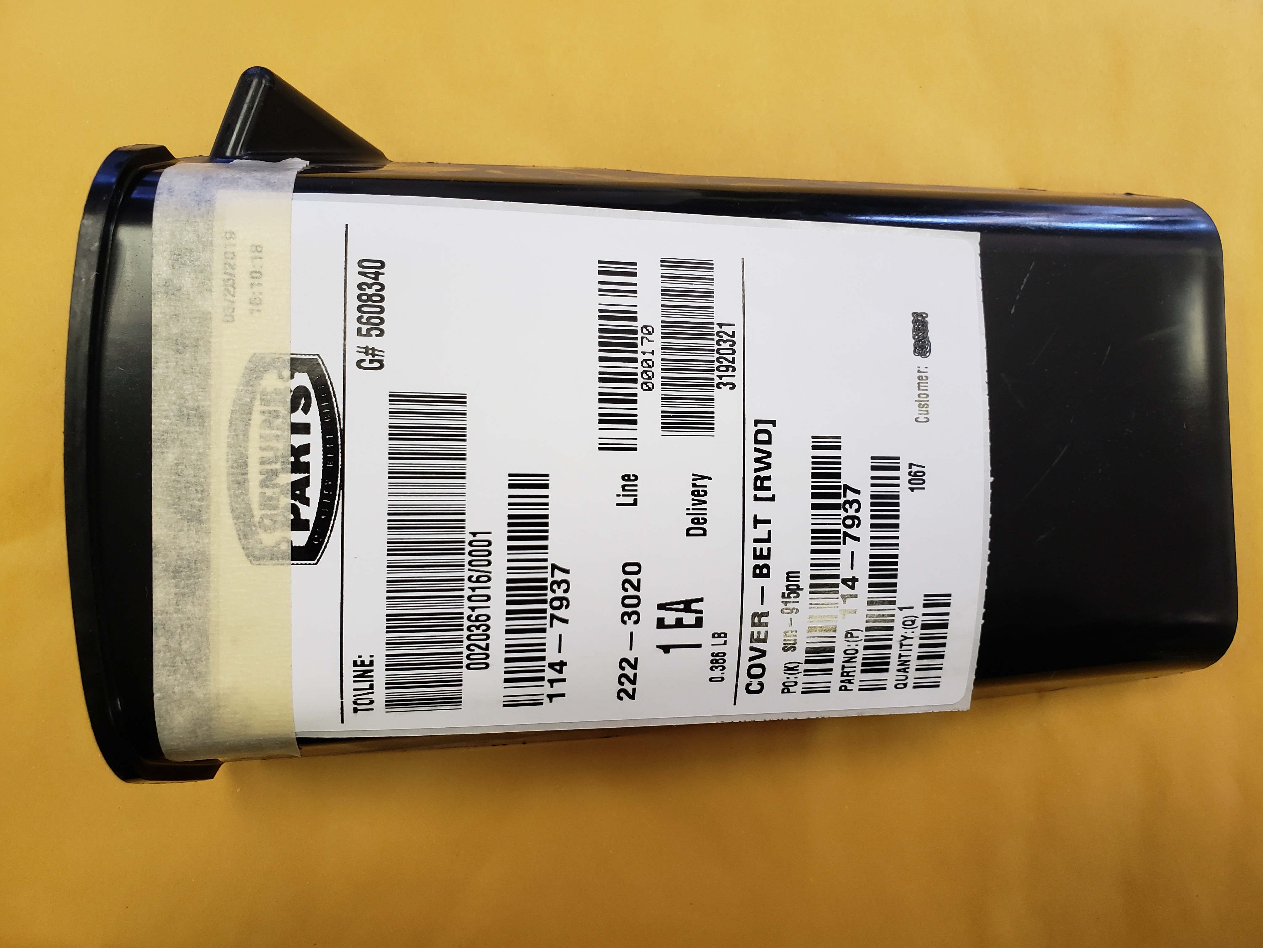 Toro 1147937 COVERBELT OEM eBay